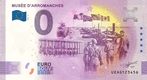 0€-Schein MUSÉE D'ARROMANCHES