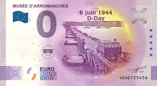 Banconota da 0€ MUSÉE D'ARROMANCHES