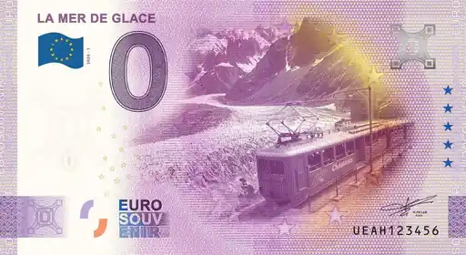 Banconota da 0€ LA MER DE GLACE