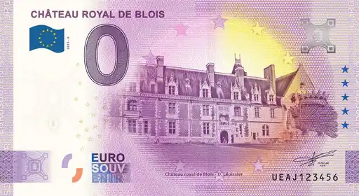 0€ banknote CHÂTEAU ROYAL DE BLOIS