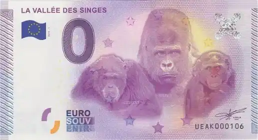 Billete de 0€ LA VALLÉE DES SINGES