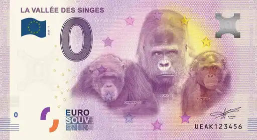Billete de 0€ LA VALLÉE DES SINGES