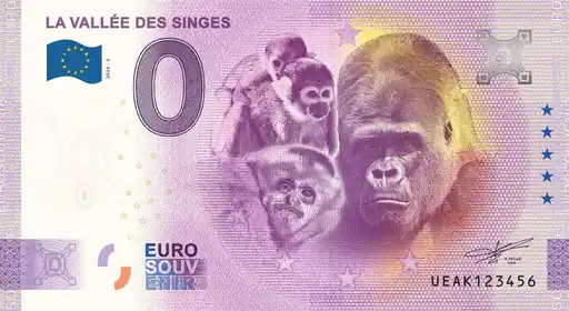 0€-Schein LA VALLÉE DES SINGES