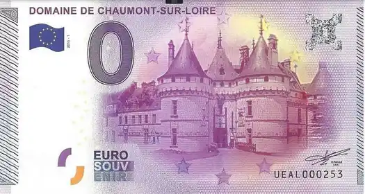 Billete de 0€ DOMAINE DE CHAUMONT-SUR-LOIRE