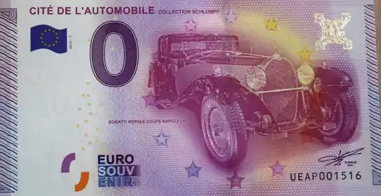 0€ banknote CITÉ DE L'AUTOMOBILE COLLECTION SCHLUMPF