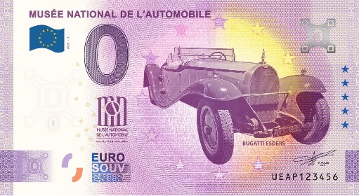 Billet 0€ MUSÉE NATIONAL DE L'AUTOMOBILE - BUGATTI ESDERS