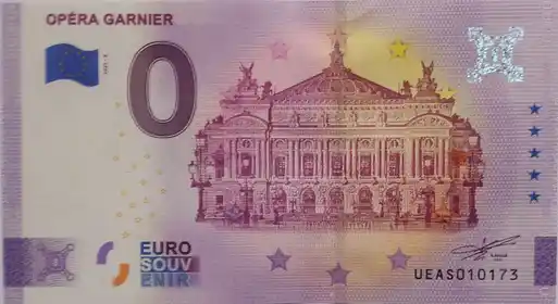 Banconota da 0€ OPÉRA GARNIER
