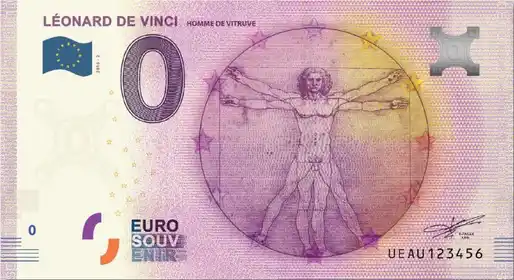 Billet 0€ LÉONARD DE VINCIHOMME DE VITRUVE