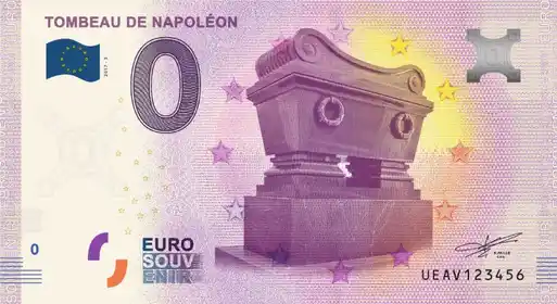 Banconota da 0€ TOMBEAU DE NAPOLÉON
