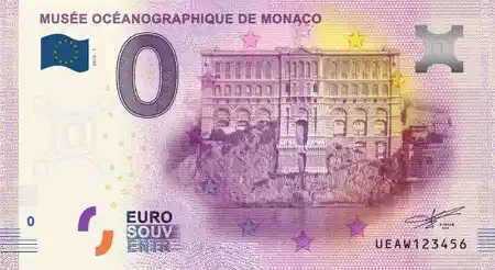0€ banknote MUSÉE OCÉANOGRAPHIQUE DE MONACO