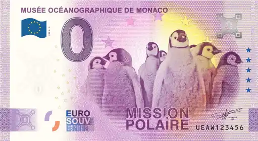 0€-Schein MUSÉE OCÉANOGRAPHIQUE DE MONACO MISSION POLAIRE