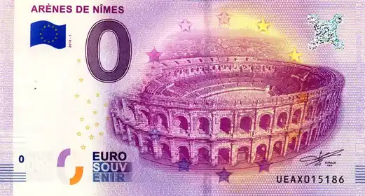0€ banknote ARÈNES DE NÎMES