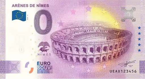 Banconota da 0€ ARÈNES DE NÎMES