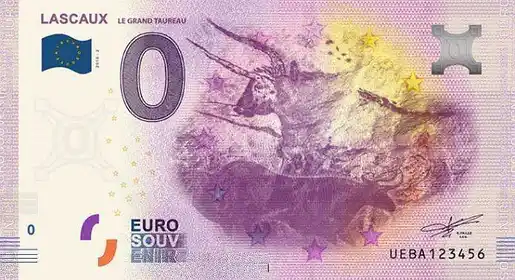 0€-Schein LASCAUX LE GRAND TAUREAU