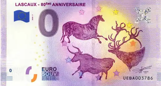 0€ banknote LASCAUX - 80EME ANNIVERSAIRE