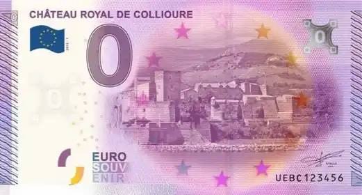 0€ banknote CHÂTEAU ROYAL DE COLLIOURE