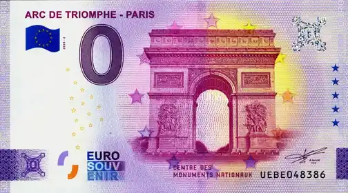 0€-Schein ARC DE TRIOMPHE - PARIS