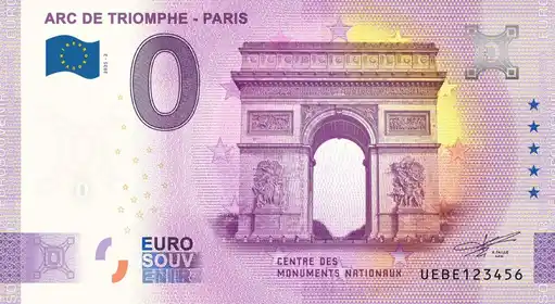 0€-Schein ARC DE TRIOMPHE - PARIS