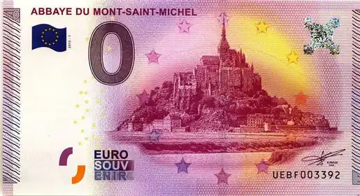Billete de 0€ ABBAYE DU MONT-SAINT-MICHEL