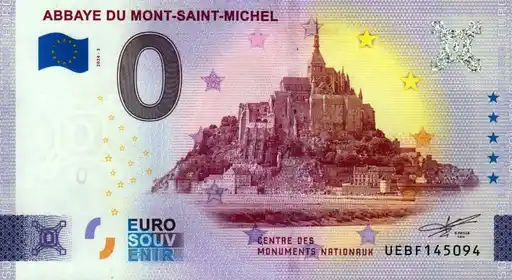 0€ banknote ABBAYE DU MONT-SAINT-MICHEL