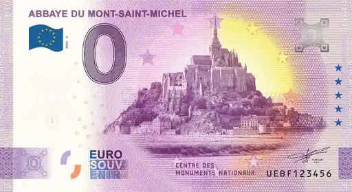 0€-Schein ABBAYE DU MONT-SAINT-MICHEL