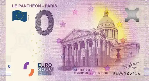 0€ banknote LE PANTHÉON - PARIS