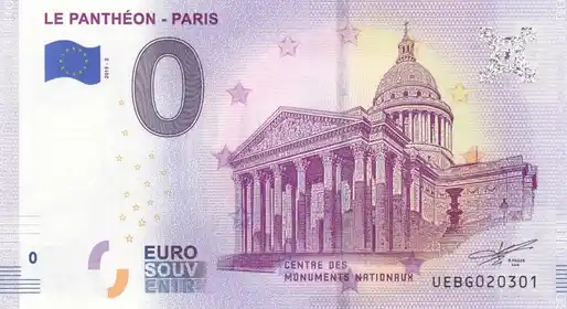 Banconota da 0€ LE PANTHÉON - PARIS