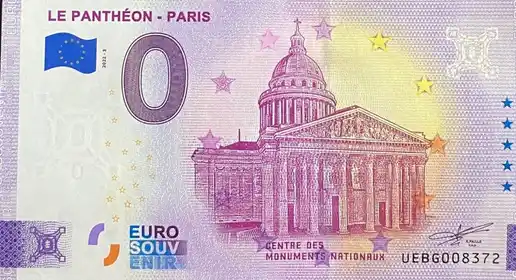 Billete de 0€ LE PANTHÉON - PARIS