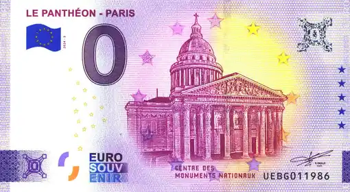 0€-Schein LE PANTHÉON - PARIS
