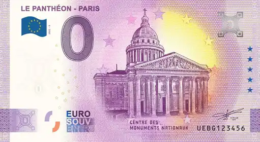 0€-Schein LE PANTHÉON - PARIS