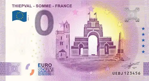 Billet 0€ THIEPVAL - SOMME - FRANCE
