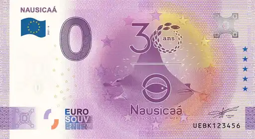 0€ banknote NAUSICAÁ