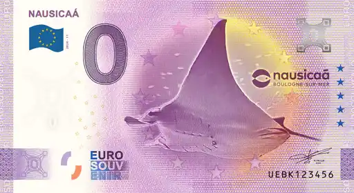 0€ banknote NAUSICAÁ