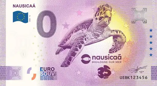 0€ banknote NAUSICAÁ