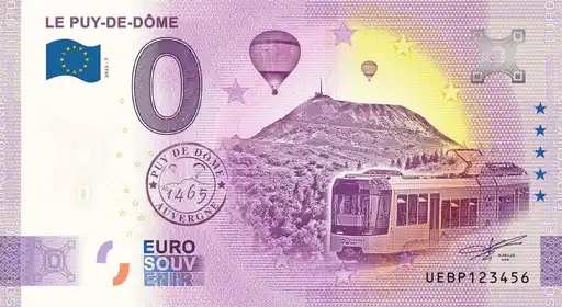 Billete de 0€ LE-PUY-DE-DÔME