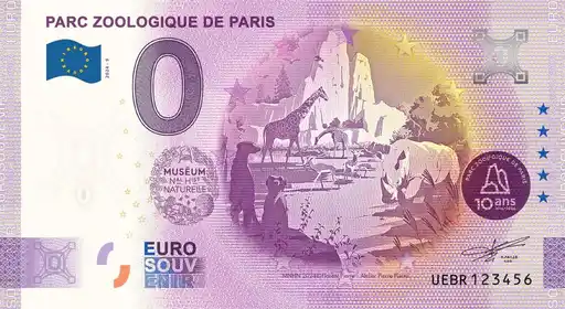 0€-Schein PARC ZOOLOGIQUE DE PARIS