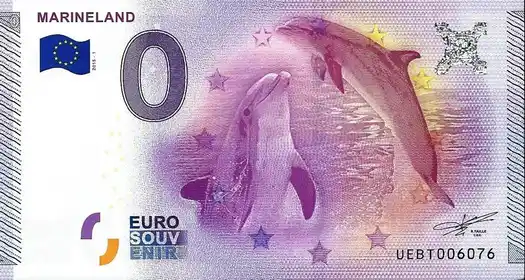 0€ banknote MARINELAND