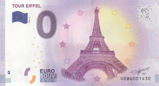 Billete de 0€ TOUR EIFFEL