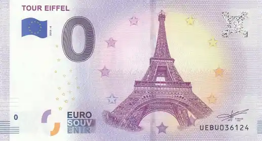 Banconota da 0€ TOUR EIFFEL