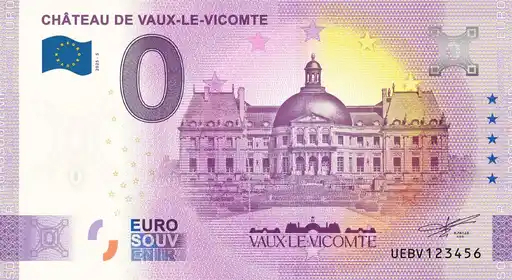 0€ banknote CHÂTEAU DE VAUX-LE-VICOMTE