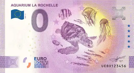 0€ banknote AQUARIUM DE LA ROCHELLE