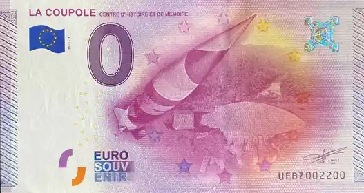 Banconota da 0€ LA COUPOLE CENTRE D'HISTOIRE ET DE MÉMOIRE