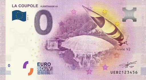 0€-Schein LA COUPOLE PLANÉTARIUM 3D