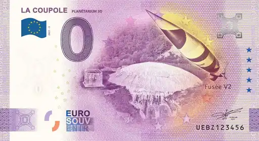 Banconota da 0€ LA COUPOLE PLANÉTARIUM 3D