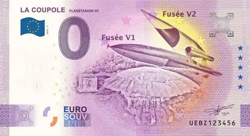 Banconota da 0€ LA COUPOLE PLANÉTARIUM 3D