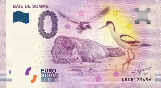 0€ banknote BAIE DE SOMME