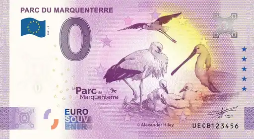 0€ banknote PARC DU MARQUENTERRE