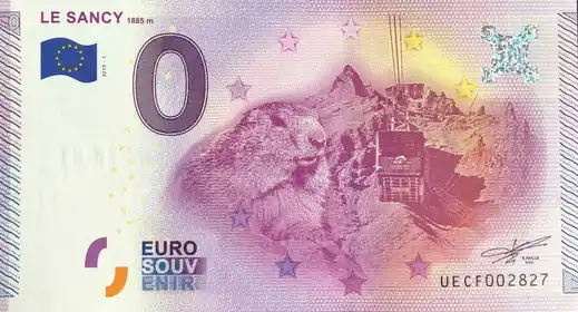 Billete de 0€ LE SANCY 1885M