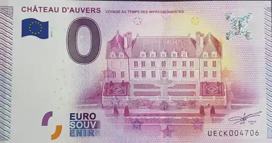 0€-Schein CHÂTEAU D'AUVERS VOYAGE AU TEMPS DES IMPRESSIONNISTES