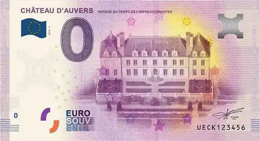 Billete de 0€ CHÂTEAU D'AUVERSVOYAGE AU TEMPS DES IMPRESSIONNISTES